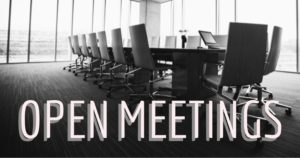 Open meetings