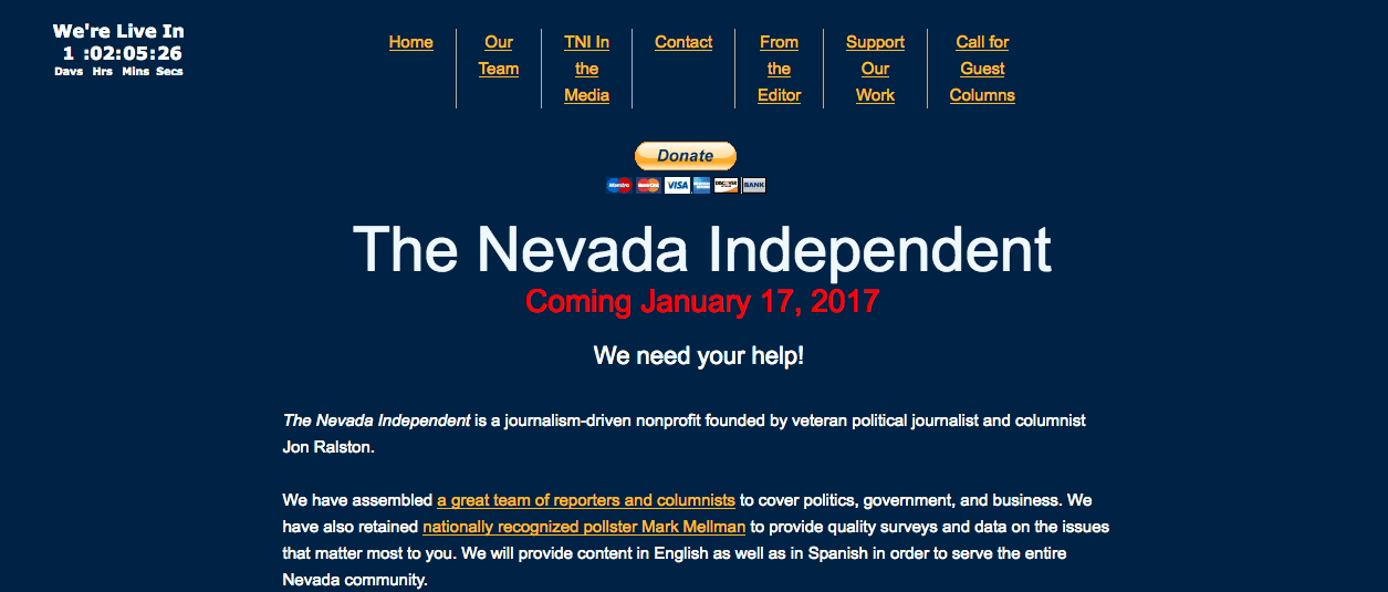 Independent gets ready to launch – Nevada Press Association